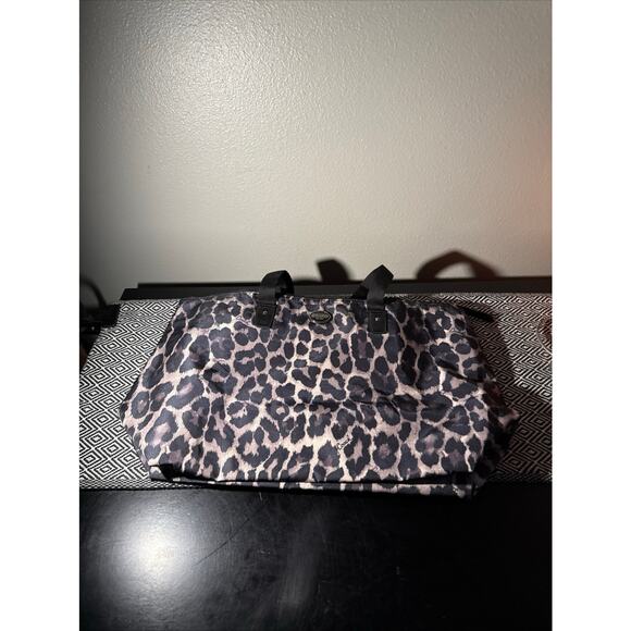 Coach Leopard Print Getaway Weekender Packable XL Tote Travel Bag and Pouch New - Picture 3 of 13